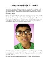 Phòng chống tật cận thị cho trẻ ppsx