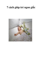 7 cách giúp trẻ ngon giấc pptx