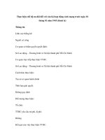 Thực hiện chế độ ưu đãi đối với cán bộ hoạt động cách mạng trước ngày 01 tháng 01 năm 1945 (thoát ly) pptx