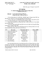 Tờ trình TL Hội đồng trường