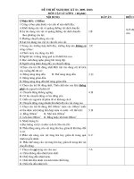 đề thi HK2 09-10 tham khảo Lý 8