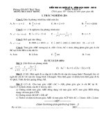 De thi khao sat chat l­uong giua hoc ki II - toan 8