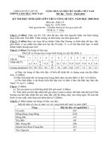 THI HỌC SINH GIỎI LỚP 9 THCS VÒNG HUYỆN