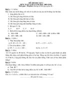 Đề thi HK I lớp 6