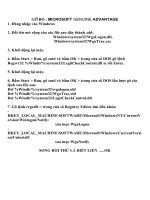 Gỡ bỏ  Microsoft Genuine Advantage