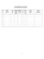 SO THEO DOI  TO CHUYEN MON