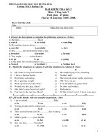 tư liệu Bo de trac nghiem Anh 8