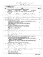 đề thi HK2 09-10 tham khảo Địa 8