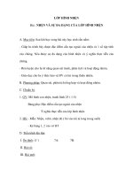 Giáo án Sinh 7 - NHỆN VÀ SỰ ĐA DẠNG CỦA LỚP HÌNH NHỆN pot