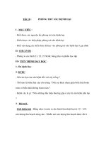 Giáo án Công nghệ lớp 7 - PHÒNG TRỪ SÂU BỆNH HẠI doc