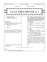 tiết 37-38 : viết bài TLV số 2