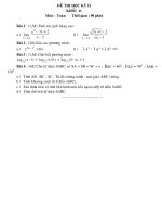 de kiem tra HK II Toan 11 nam hoc 2009-2010