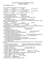 Bài tập ôn kì 2.khối 10.cb