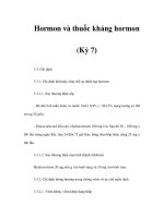 Hormon và thuốc kháng hormon (Kỳ 7) potx