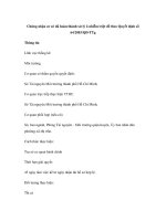 Chứng nhận cơ sở đã hoàn thành xử lý ô nhiễm triệt để theo Quyết định số 64/2003/QĐ-TTg docx