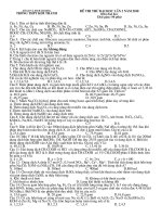 Đề thi thử ĐH môn Hóa 2