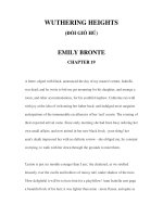 LUYỆN ĐỌC TIẾNG ANH QUA CÁC TÁC PHẨM VĂN HỌC –WUTHERING HEIGHTS (ĐỒI GIÓ HÚ) EMILY BRONTE CHAPTER 19 pps