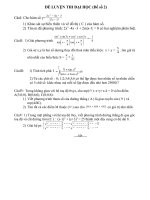 ĐỀ LUYỆN THI ĐẠI HỌC 2010(SỐ 2)