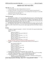 Khảo sát số nguyên pot