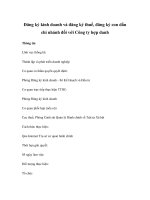 Đăng ký kinh doanh và đăng ký thuế, đăng ký con dấu chi nhánh đối với Công ty hợp danh doc