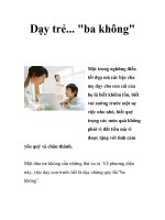 Dạy trẻ... 
