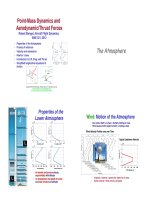 Aircraft Flight Dynamics Robert F. Stengel Lecture2 PointMass Dynamics and Aerodynamic  Thrust Forces