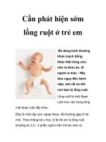 Cần phát hiện sớm lồng ruột ở trẻ em pptx