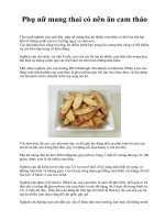 Phụ nữ mang thai có nên ăn cam thảo pdf