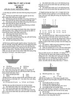 kiểm tra 1 tiết lớp 10 NC HK2