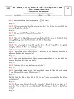 De khao sat HS giai toan qua mang 2010 lớp 5 - lan 2