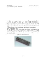 bài 5  mạch vi điều khiển