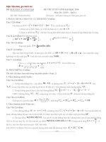 Đề thi Đại học Toán 2010 số 7