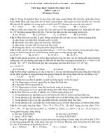 ĐỀ ĐH NỘI DUNG HỌC KÌ 2( LẦN 2)