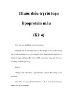 Thuốc điều trị rối loạn lipoprotein máu (Kỳ 4) ppt