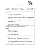 Mẫu mô tả công việc potx