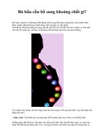 Bà bầu cần bổ sung khoáng chất gì? ppsx