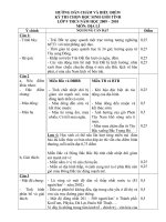 Đề thi tỉnh môn địa