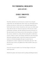 LUYỆN ĐỌC TIẾNG ANH QUA CÁC TÁC PHẨM VĂN HỌC –WUTHERING HEIGHTS (ĐỒI GIÓ HÚ) EMILY BRONTE CHAPTER 17 pot