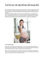 Lợi ích của việc tập thể dục khi mang thai ppt