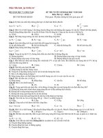 Đề mẫu thi ĐH Lý số 17