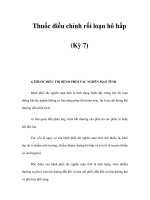 Thuốc điều chỉnh rối loạn hô hấp (Kỳ 7) ppt