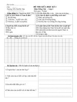 Đề thi Toán+T.Việt (GK 1 Lớp 2)