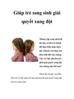 Giúp trẻ song sinh giải quyết xung đột pps