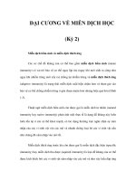 ĐẠI CƯƠNG VỀ MIỄN DỊCH HỌC (Kỳ 2) pptx