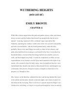 LUYỆN ĐỌC TIẾNG ANH QUA CÁC TÁC PHẨM VĂN HỌC –WUTHERING HEIGHTS (ĐỒI GIÓ HÚ) EMILY BRONTE CHAPTER 12 ppt