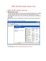 một số thủ thuật trong win