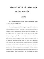 BẮT GIỮ, XỬ LÝ VÀ TRÌNH DIỆN KHÁNG NGUYÊN (Kỳ 9) ppt