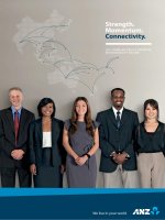 Strength momentum connectivity 2011 SHAREHOLDER CORPORATE RESPONSIBILITY REVIEW we live in your world ANZ