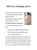 Sốt ở trẻ và hướng xử trí ppt