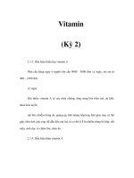 Vitamin (Kỳ 2) potx